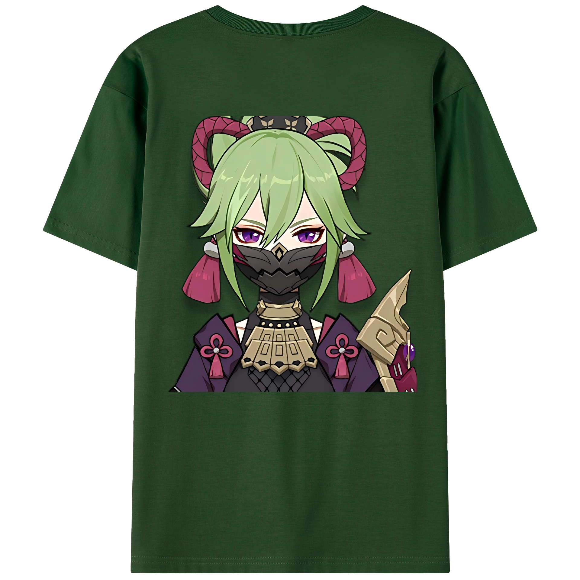 げんし神  久岐忍 くき しのぶ genshin Kuki Shinobu 綿100％半袖Tシャツ（背面プリント）